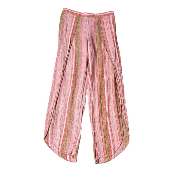 DREW Anthropologie Whitney Split Hem Tulip Striped Pants size M - Picture 2 of 10